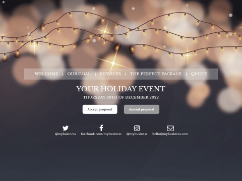 Christmas Holiday Theme Proposal